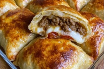 Thumbnail for Loaded Cheesy Pocket Tacos Recipe