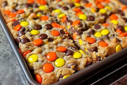 Thumbnail for Reese’s Pieces Chocolate Chip Cookie Bars