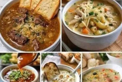 Thumbnail for Tomato Soup with Cheesy Onion Toast