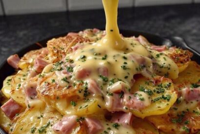 Thumbnail for Nana’s Creamy Ham and Cheese Potato Gratin