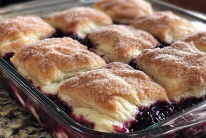 Thumbnail for Cheesecake Crescent Rolls Casserole with Berry Compote