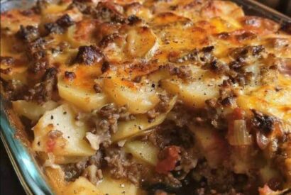 Thumbnail for Cowboy Meatloaf and Potato Casserole