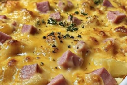 Thumbnail for Warm Sunday-Style Cheesy Ham and Potato Casserole