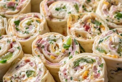 Thumbnail for Amish Vegetable Cream Cheese Tortilla Roll-Ups🥗