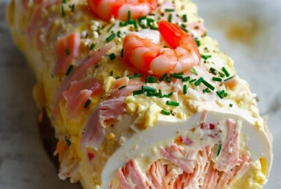 Thumbnail for Savory Seafood Log with Crab, Smoked Salmon & Shrimp 🦀🍣