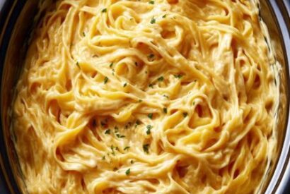 Thumbnail for Slow Cooker 5-Ingredient Creamy Holiday Fettuccine