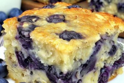 Thumbnail for Healthy Yogurt Oat Blueberry Breakfast Cake