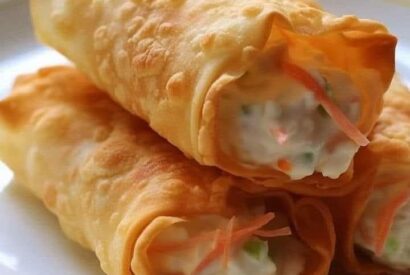 Thumbnail for Crab Rangoon Egg Rolls Recipe