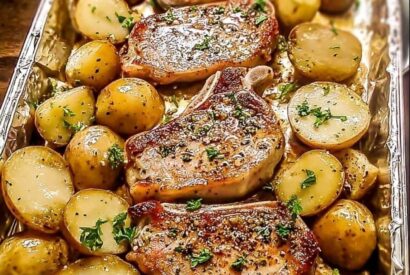 Thumbnail for Baked Pork Chops with Seasoned New Potatoes