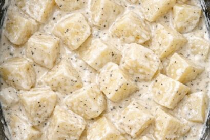 Thumbnail for Dump potatoes and creamy sauce into the slow cooker and get a meal so delicious your family will be begging for more.