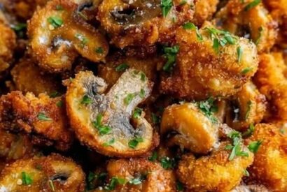 Thumbnail for Crispy Garlic Parmesan Mushroom Bites