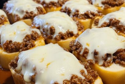 Thumbnail for Hearty Cheesy Sloppy Sandwiches on Garlic Texas Toast