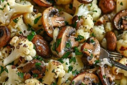 Thumbnail for Air-fryer Roasted Cauliflower and Mushrooms!