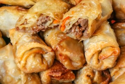 Thumbnail for Green Chili Ground Beef Egg Rolls