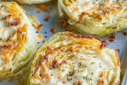 Thumbnail for Cheesy Baked Cabbage Steaks