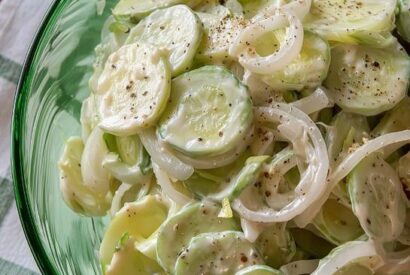 Thumbnail for Retro Potluck Creamy Cucumber Salad