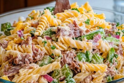 Thumbnail for Layered Spring Pasta Salad