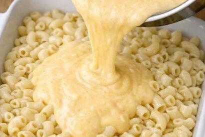 Thumbnail for creamy, silky sauce over elbow macaroni