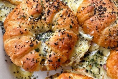 Thumbnail for Make-Ahead Baked Ham and Cheese Croissants