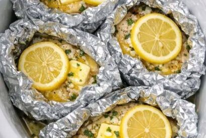 Thumbnail for Slow Cooker 5-Ingredient Lemon Garlic Chicken Packets
