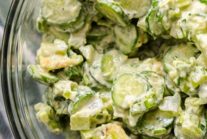 Thumbnail for Crunchy Avocado Cucumber Salad