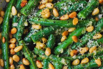 Thumbnail for Garlic Green Beans with Olive Oil and Parmesan