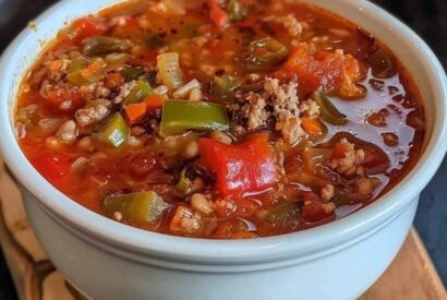 Thumbnail for Hearty Stuffed Pepper Soup
