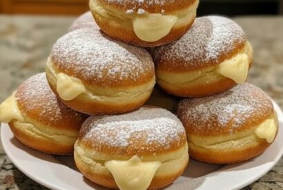 Thumbnail for Easy Homemade Creamy Custard Doughnuts