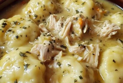 Thumbnail for Best Ever Crock Pot Chicken and Dumplings