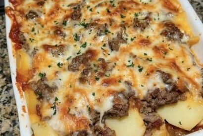 Thumbnail for Hearty Hamburger Potato Casserole