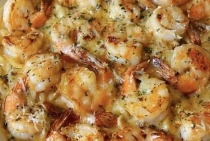 Thumbnail for Garlic Butter Shrimp Pasta Bake