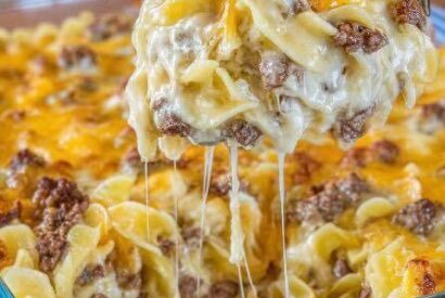 Thumbnail for Creamy Sour Cream Beef Noodle Casserole