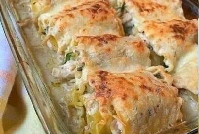 Thumbnail for Chicken Alfredo Lasagna Rolls