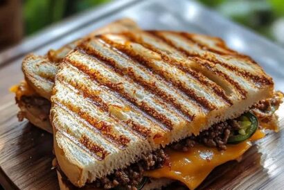 Thumbnail for Spicy Cheesy Beef Grilled Sandwiches