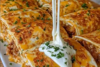 Thumbnail for Loaded Cheesy Pocket Tacos