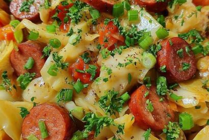 Thumbnail for Fried Cabbage with Smoked Sausage