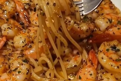 Thumbnail for Shrimp Scampi with Spaghetti