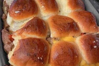 Thumbnail for THE EASIEST PHILLY CHEESESTEAK SLIDERS