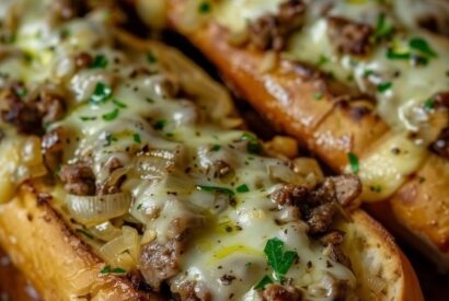 Thumbnail for French Garlic Philly Cheesesteak Bread