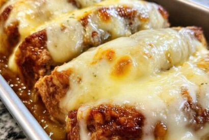 Thumbnail for French Onion Meatloaf with Melted Swiss Cheese