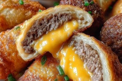 Thumbnail for Cheeseburger Egg Rolls