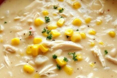 Thumbnail for Slow Cooker Creamy White Chicken Chili with Corn