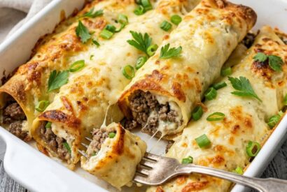 Thumbnail for Crispy Cheesy Ground Beef Tortilla Wraps