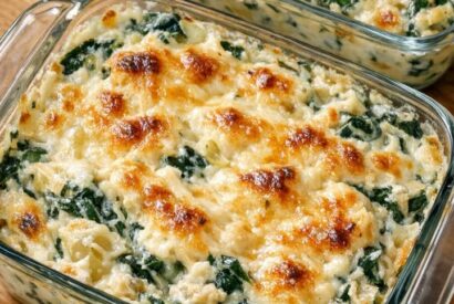 Thumbnail for Low Carb Hot Spinach Artichoke Dip (Creamy, Cheesy & Easy Party Appetizer)