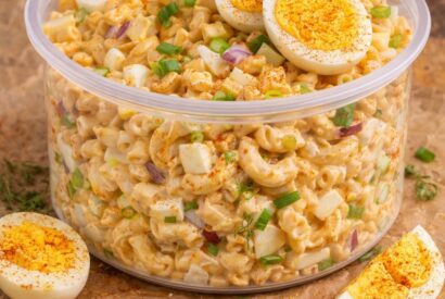 Thumbnail for Deviled Egg Pasta Salad (Creamy, Easy & High-Protein Side Dish)