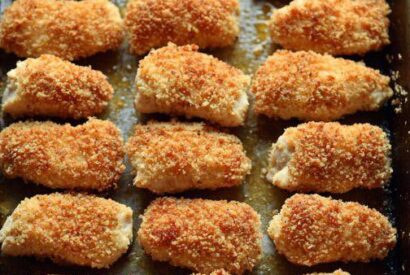 Thumbnail for Oven-Baked Crispy Breaded Chicken Fillets