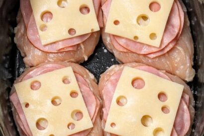 Thumbnail for ​5-Ingredient Slow Cooker “Cordon Bleu” Bowtie Pasta