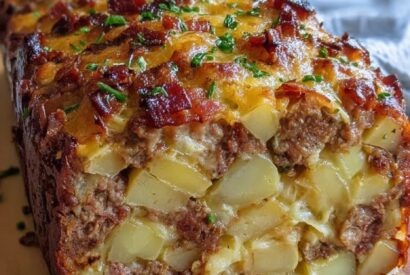 Thumbnail for Air Fryer Cheesy Potato Meatloaf (Easy High-Protein Dinner for Busy Nights)