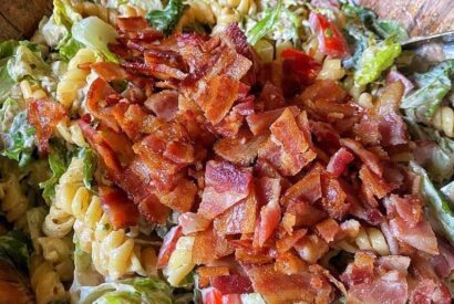 Thumbnail for Tangy Tomato BLT Pasta Salad (The “Better-Than-A-Sandwich” Summer Secret)