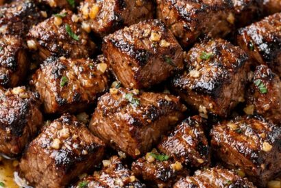 Thumbnail for Low-Carb Garlic Butter Steak Bites (The “Sizzling & Charred” 3-Ingredient Secret)